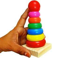 Wooden Rainbow Tower