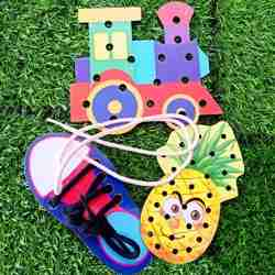 Wooden Lacing Set Combo 3