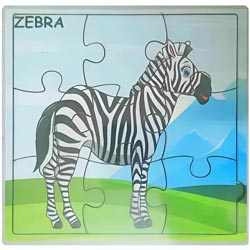 9 Pieces Zebra Puzzle