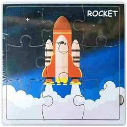 9 Pieces Vehicle Rocket Puzzle