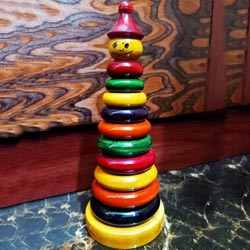 Multicolor Wooden Ring Stacker