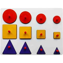 Wooden Montessori Seriation Puzzle Blocks