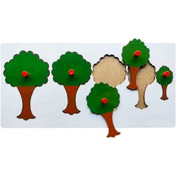Wooden Tree Seriation Montessori Knob Puzzle