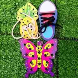 Wooden Lacing Set Combo 1