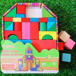 Wooden Multicolor Building Blocks