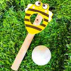 Wooden Printed Blow the Ball