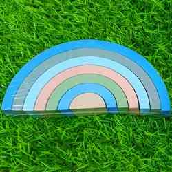 Wooden Rainbow Stacking Blocks