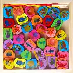 Wooden Lacing Tray Marine Animals,Sea Creatures