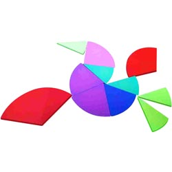 Super Fraction Box,Multicolor Shape Formation Blocks