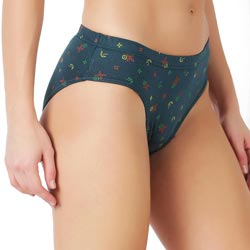 Dollar Lehar LHPT 01 Printed Elastic Grip Panties(Pack of 10)