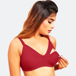 Prithvi Double Layers Feeding Bra with Removable Clip, Adjustable Strap