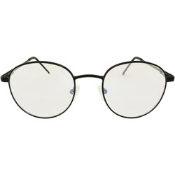 Full Metal Round Frame Power Glass Frame with Side Grip Spring-ONLY FRAME/Black