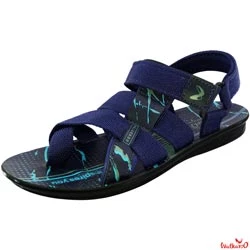 Walkaroo Basix Boys,Men Back Belt Cloth Type Sandals-(Art No :BX1526-BLUE MINT)