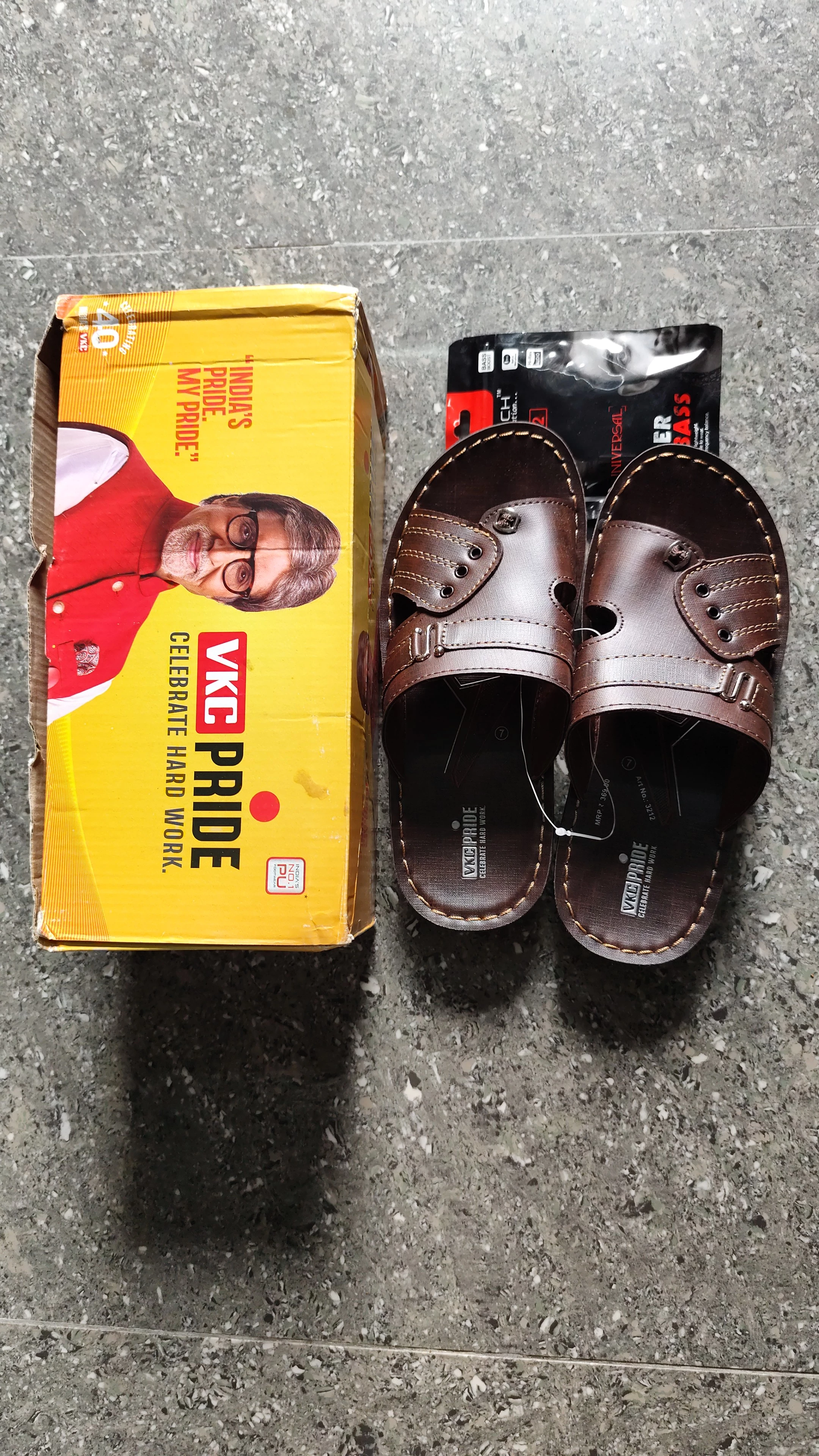 VKC Pride Men Heavy Quality Regular Use Sandals(Art No:3212/Brown